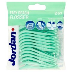 Hammaslanka Jordan Easy Reach Flosser, minttu, 25 kpl. hinta ja tiedot | Suuhygienia | hobbyhall.fi