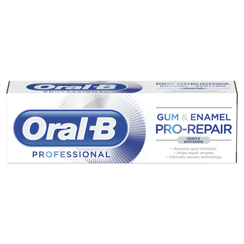 Hammastahna ORAL B Gum & Enamel Professional Whitening, 75ml hinta ja tiedot | Suuhygienia | hobbyhall.fi