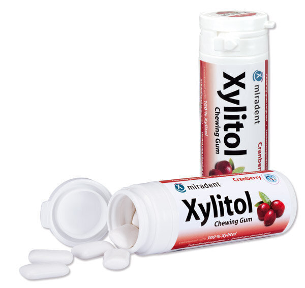 Purukumi Miradent Xylitol, karpalomakuinen. hinta ja tiedot | Suuhygienia | hobbyhall.fi