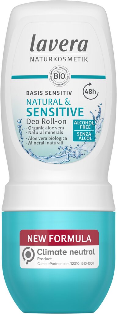 Roll-on deodorantti Lavera Basis Sensitive 50 ml hinta ja tiedot | Deodorantit | hobbyhall.fi