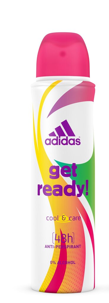 Suihkedeodorantti Adidas Get Ready! naisille 150 ml hinta ja tiedot | Deodorantit | hobbyhall.fi