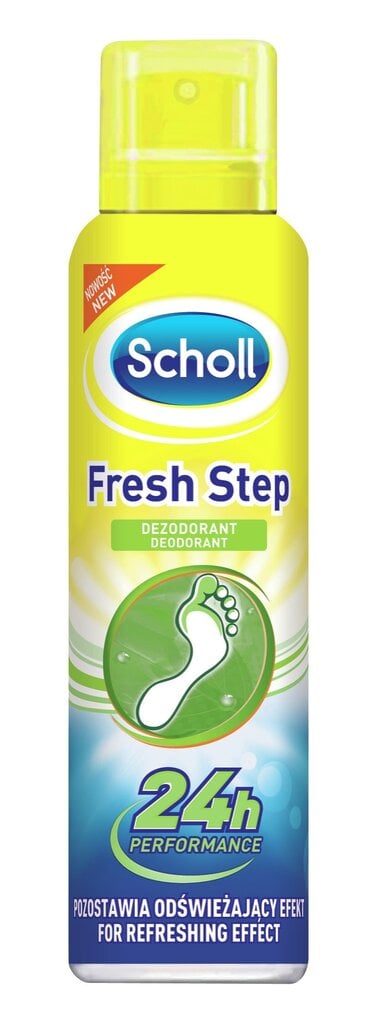 Scholl Fresh Step 24H -suihkedeodorantti jaloille, 150 ml hinta ja tiedot | Deodorantit | hobbyhall.fi