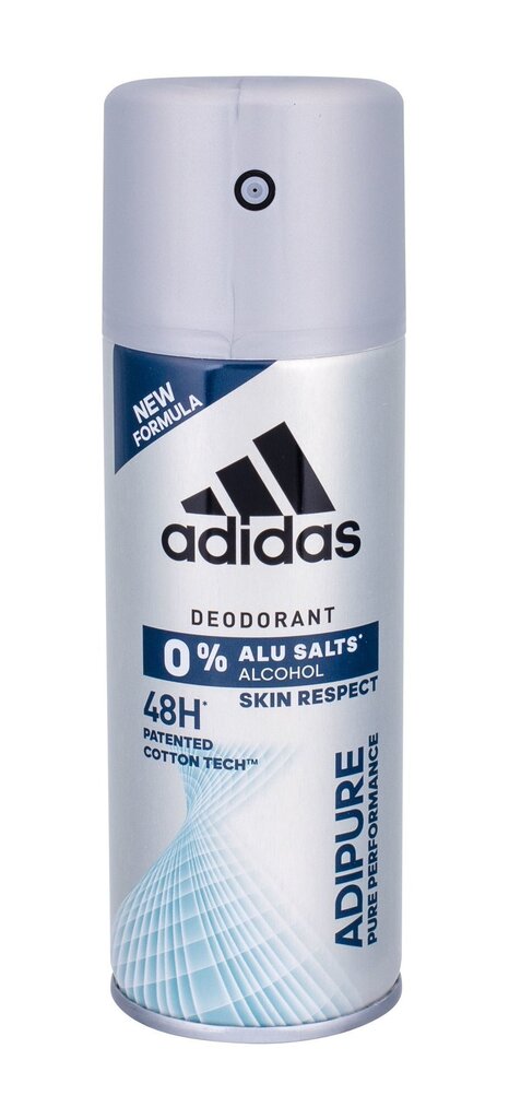 Adidas Adipure 48h deodorantti miehelle 150 ml hinta ja tiedot | Deodorantit | hobbyhall.fi