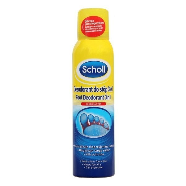 Suihkutettava jalan deodorantti Scholl 3in1 Do stop 150 ml hinta ja tiedot | Deodorantit | hobbyhall.fi