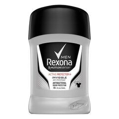 Deodoranttipuikko - antiperspirantti miehille Rexona Motion Sense Active Protection+ Invisible 50 ml hinta ja tiedot | Rexona Hajuvedet ja kosmetiikka | hobbyhall.fi