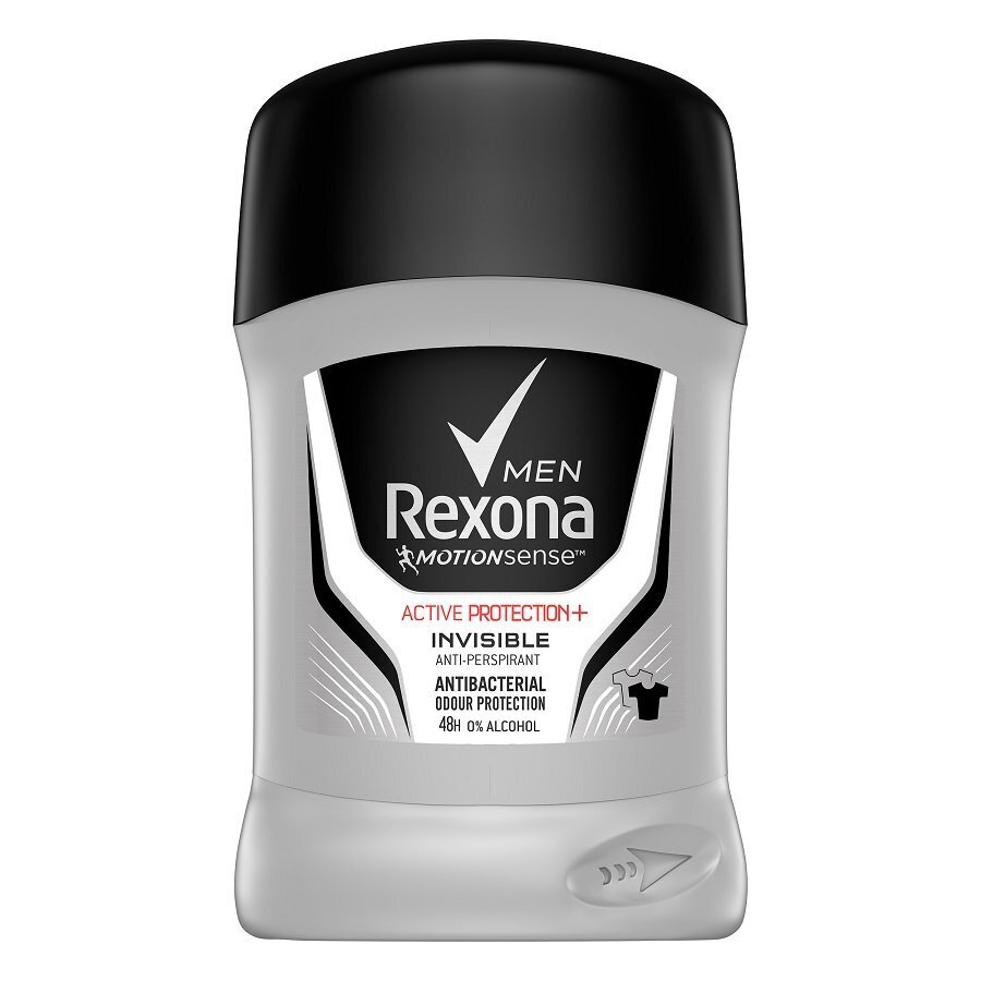 Deodoranttipuikko - antiperspirantti miehille Rexona Motion Sense Active Protection+ Invisible 50 ml hinta ja tiedot | Deodorantit | hobbyhall.fi