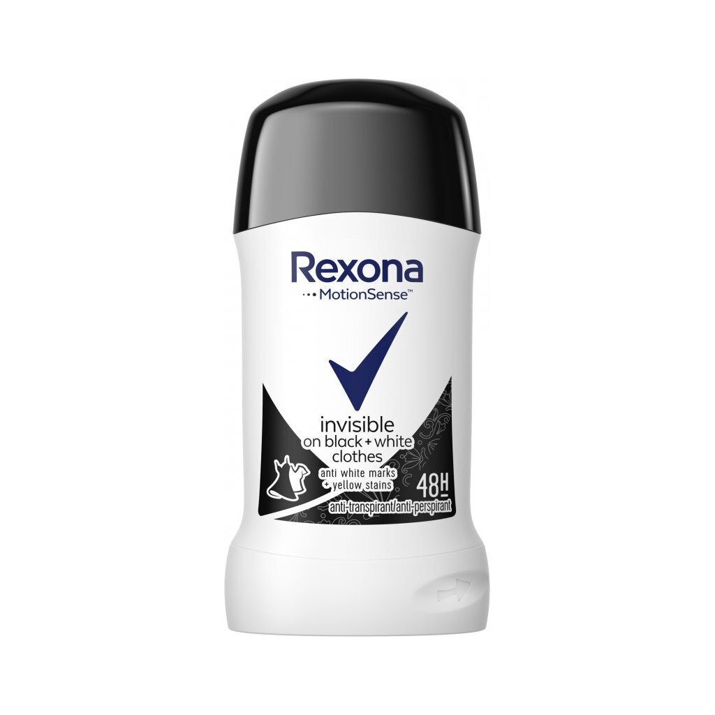 Rexona Invisible Black + White puikkodeodorantti 40 ml hinta ja tiedot | Deodorantit | hobbyhall.fi