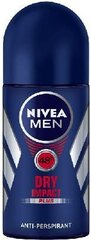 Rullaava deodorantti miehille NIVEA Men Dry, 50 ml hinta ja tiedot | Deodorantit | hobbyhall.fi