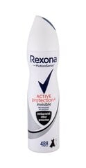 Antiperspirantti deodorantti Rexona Motion Sense Active Protection + Invisible naisille 150 ml. hinta ja tiedot | Rexona Hajuvedet ja kosmetiikka | hobbyhall.fi