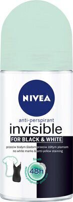 Nivea Black&White Invisible Fresh roll-on deodorantti 50 ml hinta ja tiedot | Deodorantit | hobbyhall.fi