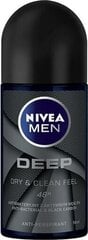 Nivea Men Deep roll-on deodorantti mihelle 50 ml hinta ja tiedot | Deodorantit | hobbyhall.fi
