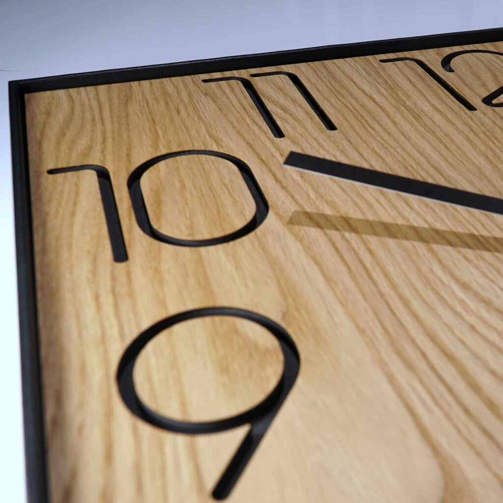 Seinäkello Oak Numbers hinta ja tiedot | Kellot | hobbyhall.fi