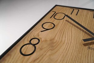 Seinäkello Oak Numbers hinta ja tiedot | Kellot | hobbyhall.fi