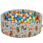 KiddyMoon pallomeri, 90 x 30 cm, 300 kpl, ∅ 7cm hinta ja tiedot | Vauvan lelut | hobbyhall.fi