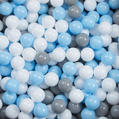 KiddyMoon -pallot pallomereen, 200 kpl, ∅ 6 cm, harmaa/valkoinen/sininen hinta ja tiedot | Vauvan lelut | hobbyhall.fi
