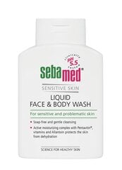 SebaMed Sensitive Skin Face & Body Wash nestesaippua 200 ml hinta ja tiedot | Suihkusaippuat ja suihkugeelit | hobbyhall.fi