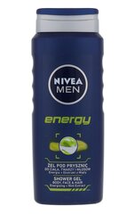Miesten suihkugeeli Nivea Men Energy 500 ml hinta ja tiedot | Suihkusaippuat ja suihkugeelit | hobbyhall.fi