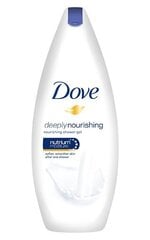 Dove Deeply Nourishing -suihkugeeli, 250 ml hinta ja tiedot | Suihkusaippuat ja suihkugeelit | hobbyhall.fi