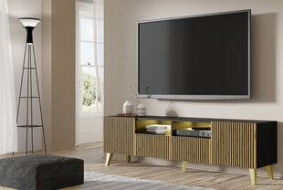 Akl Furniture Ravenna TV-taso, musta/ruskea hinta ja tiedot | TV-tasot | hobbyhall.fi