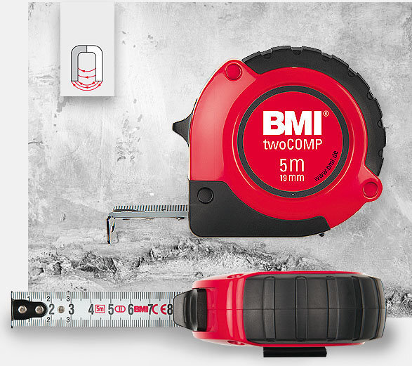 Mitta BMI twoCOMP, 25 mm, 5 m hinta ja tiedot | Käsityökalut | hobbyhall.fi