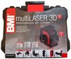 360° lineaarinen lasertaso BMI multiLASER 3D, punainen säde hinta ja tiedot | Käsityökalut | hobbyhall.fi