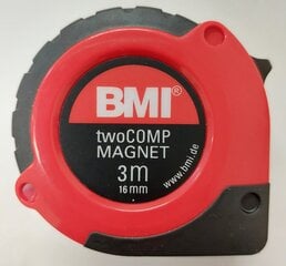 Mitta BMI twoCOMP magneetilla (3 m) hinta ja tiedot | Käsityökalut | hobbyhall.fi