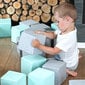 KiddyMoon pehmeät palikat, 24 kpl, vaaleanharmaa-minttu hinta ja tiedot | Vauvan lelut | hobbyhall.fi