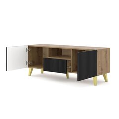 Akl Furniture Ravenna TV-taso, musta/ruskea hinta ja tiedot | TV-tasot | hobbyhall.fi