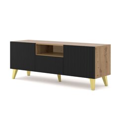 Akl Furniture Ravenna TV-taso, musta/ruskea hinta ja tiedot | TV-tasot | hobbyhall.fi