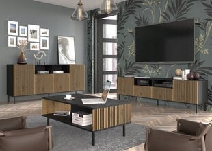 Akl Furniture Ravenna TV-taso, ruskea/musta hinta ja tiedot | TV-tasot | hobbyhall.fi