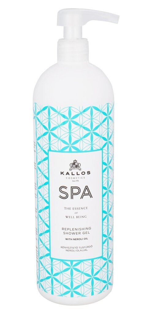Kallos Cosmetics SPA suihkugeeli 1000 ml hinta ja tiedot | Suihkusaippuat ja suihkugeelit | hobbyhall.fi