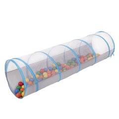 Selonis pop-up-tunneli 400 pallolla lapsille ryömintätunneliin, harmaa-sininen:keltainen/vihreä/sininen/punainen/oranssi hinta ja tiedot | Vauvan lelut | hobbyhall.fi