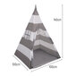 Selonis teepee leikkiteltta 200 pallolla 6 cm intiaaniteltta lapsille, harmaa-valkoinen raita:harmaa/valkoinen/läpinäkyvä/vauvan sininen hinta ja tiedot | Vauvan lelut | hobbyhall.fi