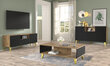 Ravenna sohvapöytä, ruskea/musta hinta ja tiedot | Sohvapöydät | hobbyhall.fi