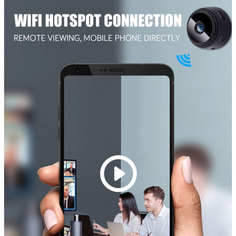 Mini Wifi IP-kamera HD 1080P langaton sisäkamera yövalolla 90 asteen kuvauskulmalla hinta ja tiedot | Valvontakamerat | hobbyhall.fi