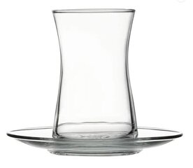 Pasabahce Heybeli astiasetti, sis. lasit ja lautaset, 8 osaa hinta ja tiedot | Lasit, mukit ja kannut | hobbyhall.fi
