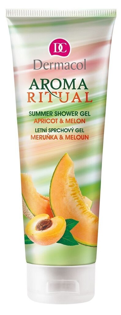 Suihkugeeli Dermacol Apricot &amp; Melon 250 ml hinta ja tiedot | Suihkusaippuat ja suihkugeelit | hobbyhall.fi