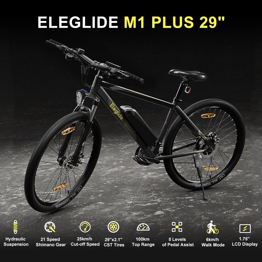 Sähköpyörä Eleglide M1 Plus, 29", musta, 250W, 12,5Ah hinta ja tiedot | Sähköpyörät | hobbyhall.fi