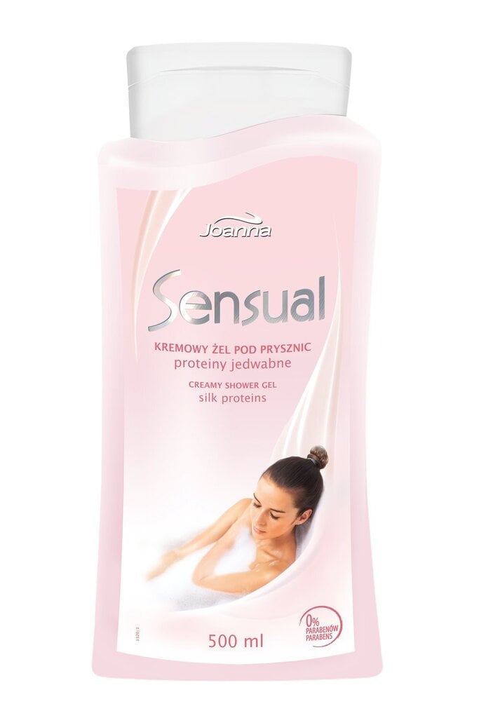 Joanna Sensual Kermainen suihkugeeli silkkiuutteella 500 ml hinta ja tiedot | Suihkusaippuat ja suihkugeelit | hobbyhall.fi