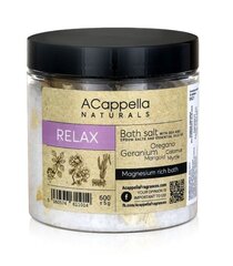 Kylpysuola Acappella Naturals Relax, 600 g hinta ja tiedot | Aromika Hajuvedet ja kosmetiikka | hobbyhall.fi