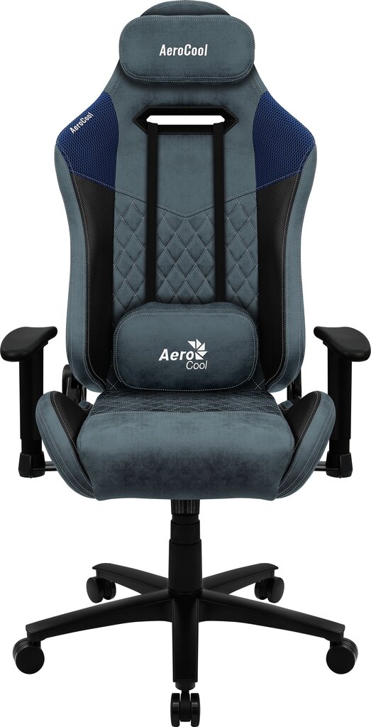 Pelituoli Aerocool DUKE AeroSuede Universal, musta/sininen hinta ja tiedot | Toimistotuolit | hobbyhall.fi