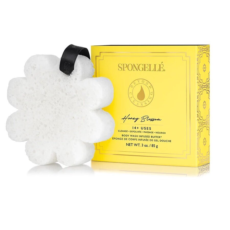 Suihkugeelillä rikastettu pesusieni Spongelle White Flower Honey Blossom, 85 g hinta ja tiedot | Suihkusaippuat ja suihkugeelit | hobbyhall.fi