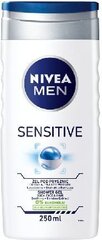 Suihkugeeli miehille Nivea Sensitive, 250 ml hinta ja tiedot | Suihkusaippuat ja suihkugeelit | hobbyhall.fi