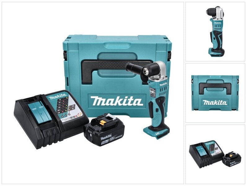 Makita DDA 351 RT1J akkuporakone 18 V 13,5 Nm + 1x akku 5,0 Ah + laturi + Makpac