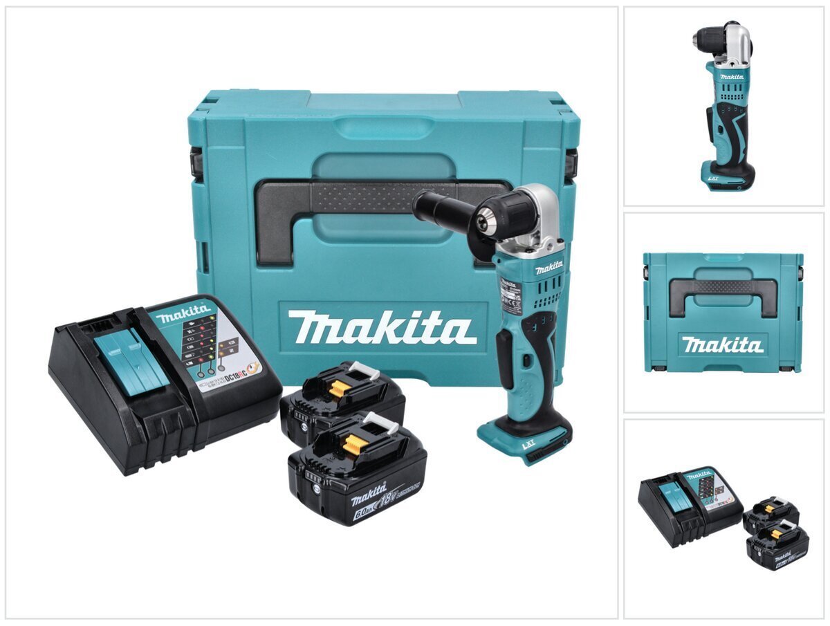 Makita DDA 351 RGJ akkuporakone 18 V 13,5 Nm + 2x akku 6,0 Ah + laturi + Makpac hinta ja tiedot | Akkuporakoneet ja ruuvinvääntimet | hobbyhall.fi