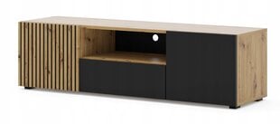 TV-kaappi Akl Furniture Auris, musta/ruskea hinta ja tiedot | TV-tasot | hobbyhall.fi