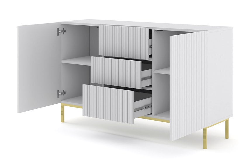 Lipasto AKL Furniture Ravenna, valkoinen hinta ja tiedot | Lipastot | hobbyhall.fi