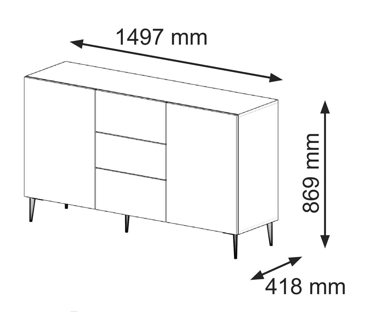 Lipasto Ravenna, valkoinen hinta ja tiedot | Lipastot | hobbyhall.fi