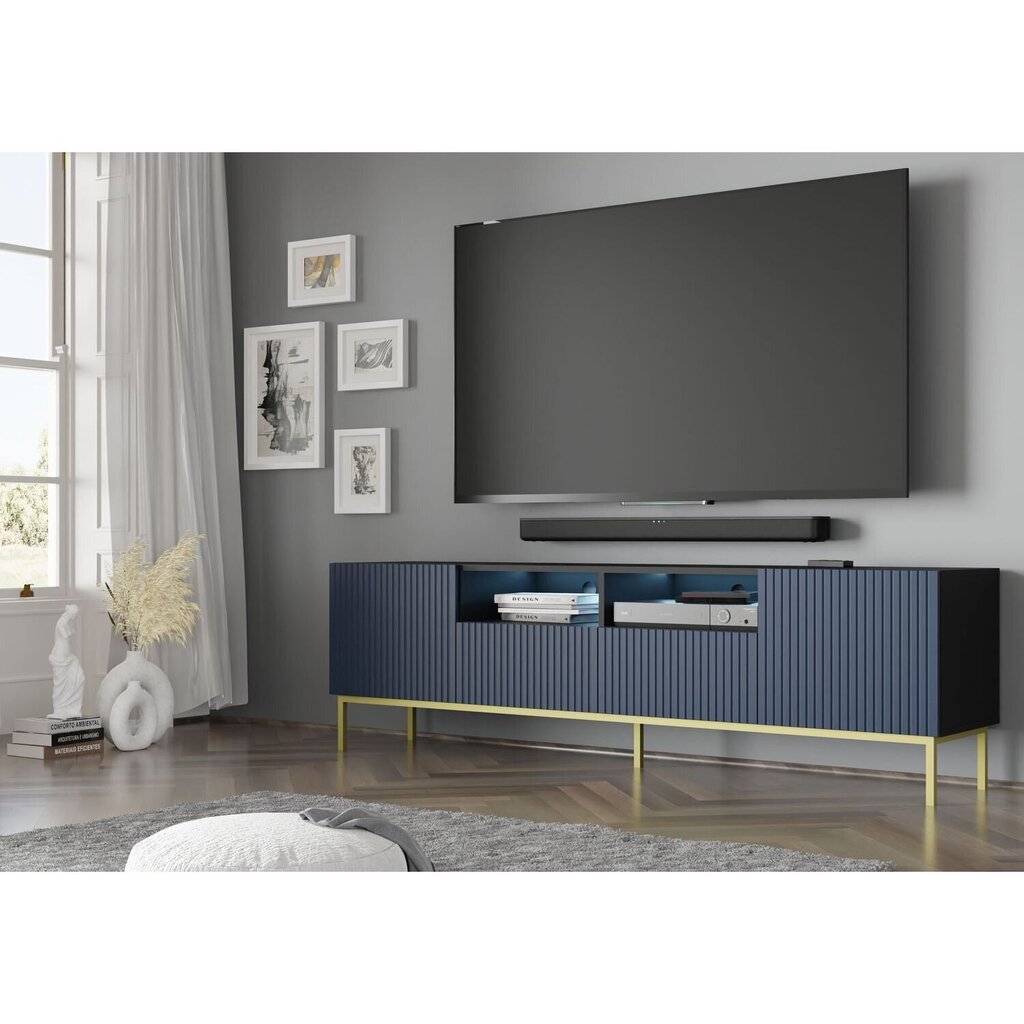 TV-kaappi Akl Furniture Ravenna, sininen hinta ja tiedot | TV-tasot | hobbyhall.fi
