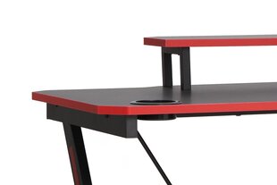 Tietokonepöytä Signal B-202, musta/punainen hinta ja tiedot | Tietokonepöydät ja työpöydät | hobbyhall.fi